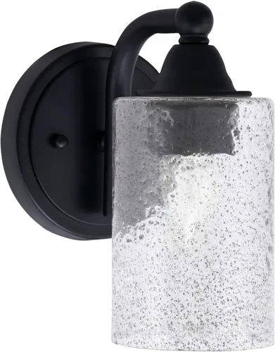 Vista 21 de Toltec Lighting Paramount - Aplique de pared de 1 luz, lámpara de pared para interiores, regulable, compatible con LED de base media, acabado