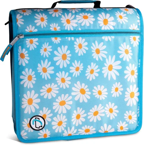 Vista 9 de Case-it Mighty Zip Tab - Carpeta escolar con cremallera Anillas en O de 3 pulgadas, capacidad de 600 hojas, carpeta de archivos expandible de 5 Un