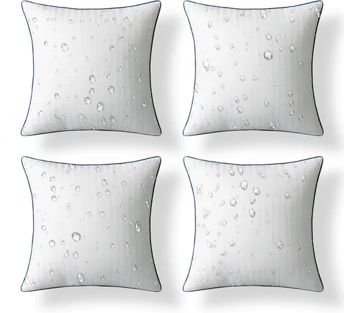 Vista 14 de Phantoscope Almohadas para exteriores de 18 x 18 pulgadas, paquete de 4 Blanco puro