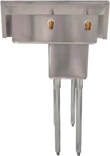 Vista 7 de AmGood Fregadero de acero inoxidable para preparación y uso general Acero inoxidable 304 NSF Restaurante, cocina, lavandería, garaje
