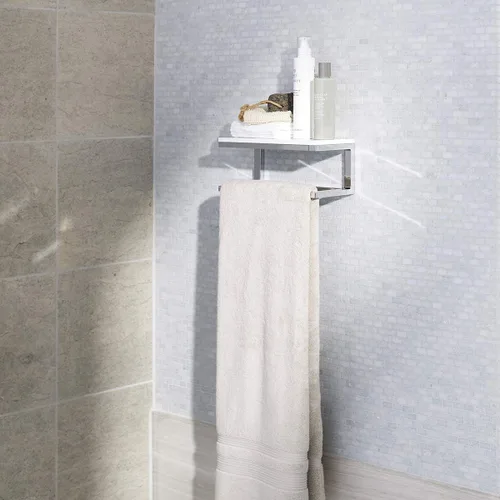 Vista 3 de Toallero de KOHLER, Barra de toallas de baño, colección Draft, cromo pulido, K-27353-CP