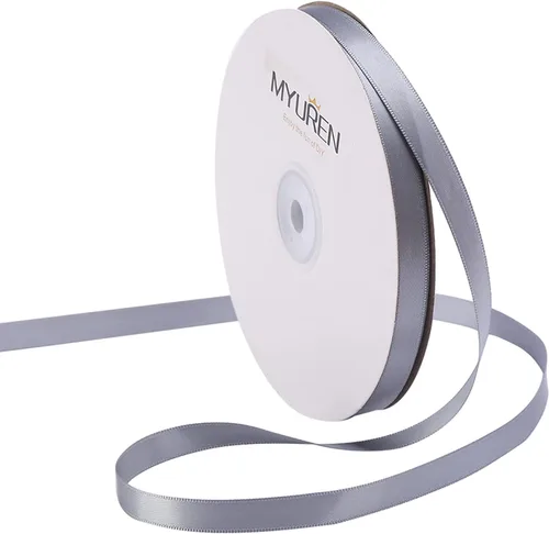 Vista 17 de Cinta de satén de poliéster blanco de doble cara de 1-1/2 pulgadas de ancho para manualidades, boda, envoltura de regalos, fabricación de lazos