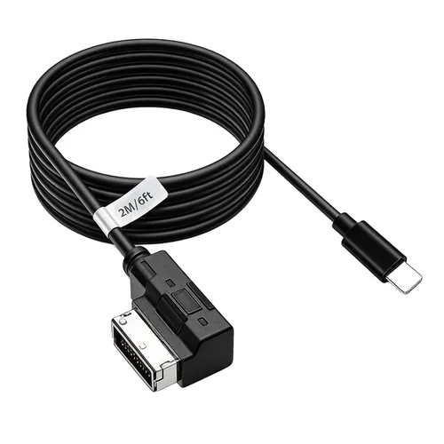 Vista 10 de Cables de audio AMI - Cable auxiliar de interfaz musical compatible con A3/A4/A5/A6/A8/S4/S6/S8/Q5/Q7 con sistema MMI 3G+ para 13 Pro, 13 Pro Max