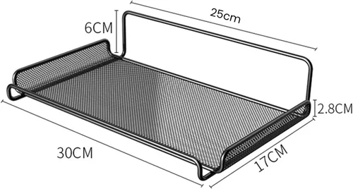 Vista 7 de Estante de almacenamiento, enrutador WiFi, estante de enrutador WiFi, estante de almacenamiento de gestión de perforaciones montado en la pared