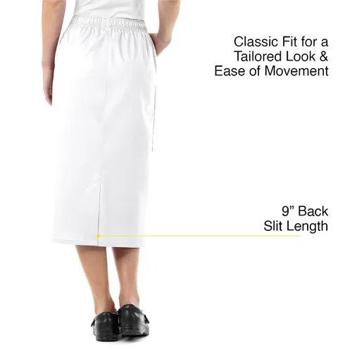 Vista 4 de WonderWink Women's Wonderwork Pull-on Cargo Scrub Skirt