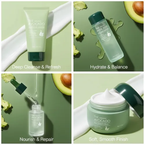 Vista 3 de SKK Set de Cuidado de la Piel 6 en 1 Limpiador Facial, Tónico, Suero, Loción Facial, Crema y Crema para los Ojos – Hidratante, Antienvejecimiento e