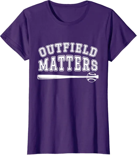 Vista 10 de Playing Baseball Outfield Matters - Camiseta Baseball Outfields Funny, Rojo