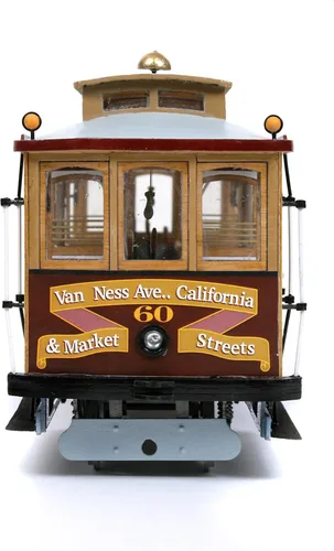 Vista 5 de San Francisco No.60 Teleférico (Street Car) Kit de modelo de madera por OcCre