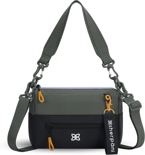 Vista 30 de Sherpani Skye - Bolso cruzado pequeño, de nailon, ligero, para mujer, con protección RFID