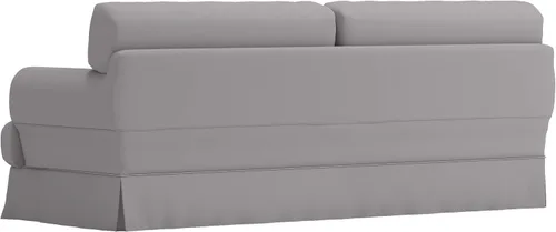 Vista 2 de Durabale - Funda de repuesto de algodón denso de tres asientos para sofá Hovas solo compatible con IKEA Hovas de 3 plazas (algodón gris hova)