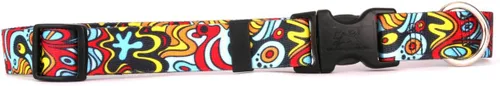 Vista 9 de Yellow Dog Design Collar para perro con graffiti, tamaño grande, 18 a 28 pulgadas Perro Graffiti