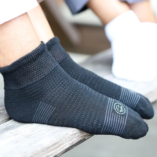 Vista 3 de Doctor's Choice - Calcetines deportivos cubretobillos para hombre, ideal para diabéticos, talla L 10-13 y XL 13-15