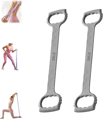 Vista 12 de Figura 8 Banda de resistencia de fitness, Figura 8 bandas de ejercicio para mujeres y hombres, 8 bandas de goma de resistencia en forma de brazos