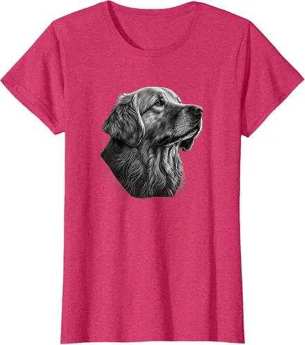 Vista 7 de Camiseta divertida Golden Retriever, Negro
