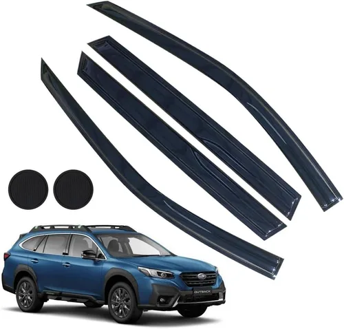 Vista 16 de Protectores de lluvia para Mazda 3 Hatchback 2010-2013, deflectores de ventana lateral con cinta adhesiva para Mazda 3 Hatchback, viseras de ventana