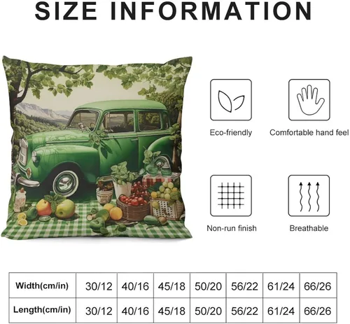 Vista 3 de Funda de cojín de terciopelo verde con diseño de trébol de granja, fundas decorativas para sala de estar, fundas de almohada cuadradas decorativas
