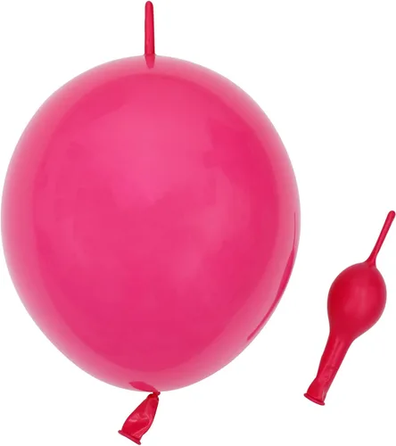 Vista 10 de Globos de eslabones de 12 pulgadas, globos de látex Quick Linkale 60 piezas para bodas, cumpleaños, Halloween, Navidad, decoraciones de festivales