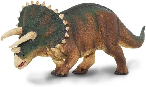 Vista 2 de Safari Ltd. Triceratops - Figura detallada de dinosaurio de 8 pulgadas, juguete educativo para niños, niñas y niños a partir de 3 años