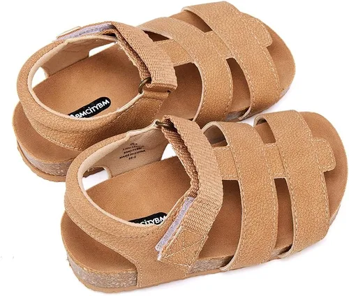 Vista 5 de BMCiTYBM Sandalias de bebé para niñas y niños, zapatos transpirables de verano para bebés, zapatos antideslizantes de 6 9 12 16 18 24 meses