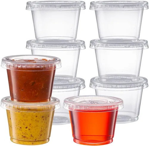 Vista 7 de Pantry Value Vasos de plástico de 4 onzas con tapas