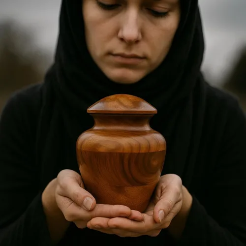 Vista 2 de Urnas conmemorativas de cremación para cenizas humanas, urnas para adultos, machos y hembras, caja y ataúd para cenizas, hombres, mujeres, niños