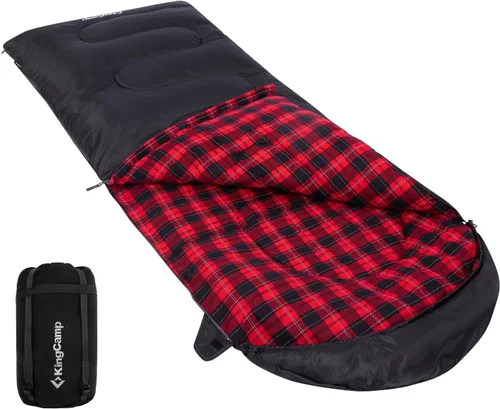 Vista 11 de KingCamp Sleeping Bag for Adults, 100% Flannel XL Big and Tall