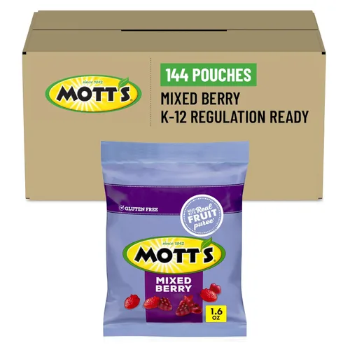 Vista 9 de Mott's Surtido de aperitivos con sabor a frutas, bolsas de una sola porción, 144