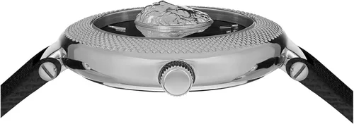 Vista 2 de Versus Versace Brick Lane Lion Collection Reloj de moda para mujer con correa ajustable de cuero genuino y esfera de rayos solares