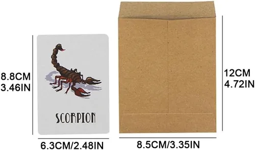 Vista 5 de MOMOMAGE 1 Unidades Animal Predicción Peligro Tarjetas Trucos de Magia Seleccionar Tarjeta en Envoltura Sellada Magia Cerca de la Calle Props Gimmick
