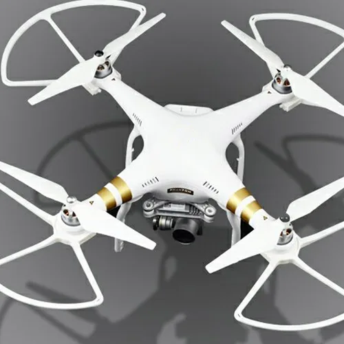 Vista 5 de Crear idea 4 x Blanco Propeller Gear Prop Guard Protector Snap Compatible con DJI Phantom 3