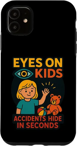 Vista 8 de Eyes on Kids Child Safety Gift for Moms, Granny, Grandad Case for iPhone 16