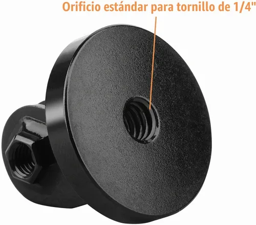 Vista 4 de ChromLives Adaptador de trípode 1/4 compatible con Gopro, adaptador de montaje de trípode de aluminio para cámara 1/4-20 compatible con Gopro Hero 1