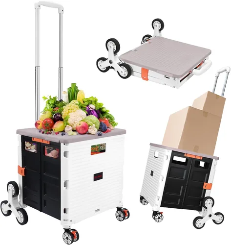 Vista 13 de Ruedas de Repuesto para Subir Escaleras para Carrito de Compras y Lavandería, Ruedas para Subir Escaleras de Carrito de Compras Triangular Trolley