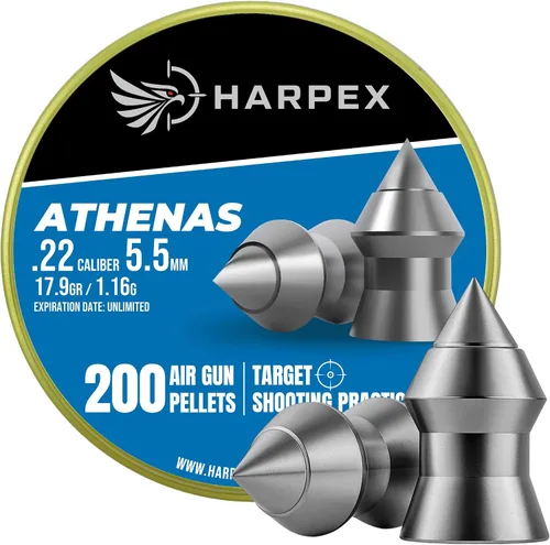 Vista 7 de Harpex Athenas Pointed Airgun Pellets for Rifles and Pistols, Solid Lead