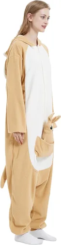 Vista 5 de III HHONS Onesies - Pijama de animales para mujereshombres, disfraz de adulto, Halloween, cosplay, ropa de dormir de Navidad para adolescentes
