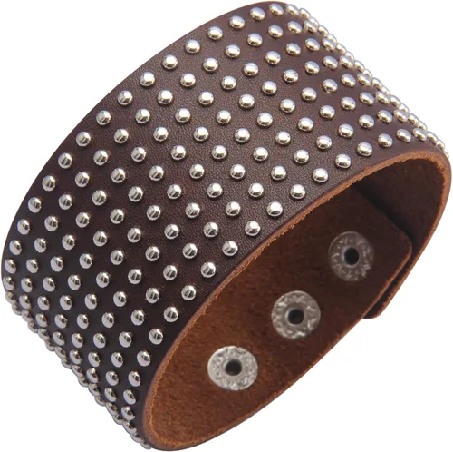 Vista 18 de Jeilwiy Pulseras de cuero punk para hombres, pulseras hechas a mano, brazalete ancho, joyería trenzada, color negro y marrón, ajustable, regalos