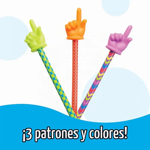 Vista 3 de Learning Resources Punteros de mano estampados – 3 piezas, a partir de 3 años, puntero de aula para niños, punteros de lectura para niños