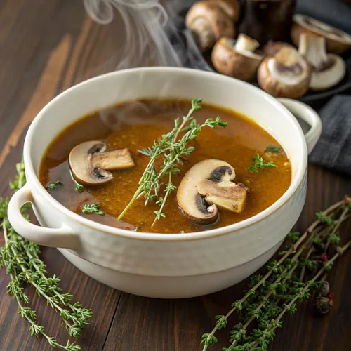 Vista 4 de Pacific Foods Caldo de hongos orgánico, caja de 32 onzas