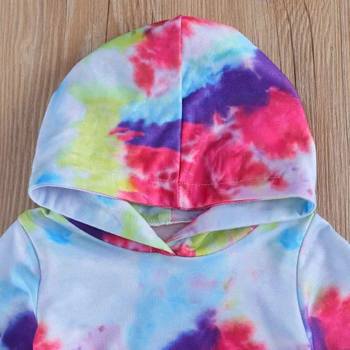 Vista 6 de Covvoliy Ropa de otoño e invierno para bebé niña, sudadera con capucha y pantalones con estampado de leopardo, 2 piezas