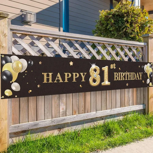 Vista 30 de Cartel de fondo de feliz cumpleaños 33 con texto en inglés "Cheers to 33 Years" para decoración de fiestas, color negro