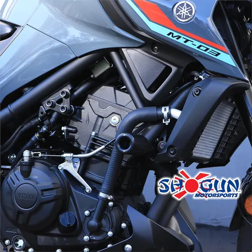 Vista 3 de Shogun Yam MT-03 MT 03 MT03 2016 2017 2018 2019 2020 2021 2022 2023 - Deslizadores de marco sin corte negro - 750-6149 - Fabricado en los Estados