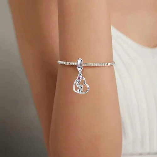 Vista 3 de Abalorio de cristal para pulsera Pandora