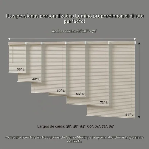 Vista 6 de Persiana de madera sintética sin cables de 2 pulgadas con cenefa contemporánea - 18" de ancho x 36" de largo - Gris, más de 900 tamaños