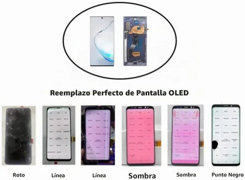 Vista 3 de OLED para Samsung Galaxy Note 10 Plus pantalla LCD reemplazo con marco nota 10+5G pantalla táctil digitalizador Asamblea kit de herramientas N975F