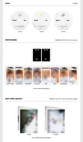 Vista 2 de STRAY KIDS - GO" Estándar (Vol.1) Álbum+Juego de tarjetas de fotos extra (versión aleatoria)