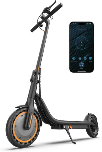 Vista 10 de Maxshot Electric Scooter, 350W/500W Powerful Motor, 19-22 MPH Max Speed, 15-28 Miles Range, Foldable escooter with Dual Braking Systems, Smart APP