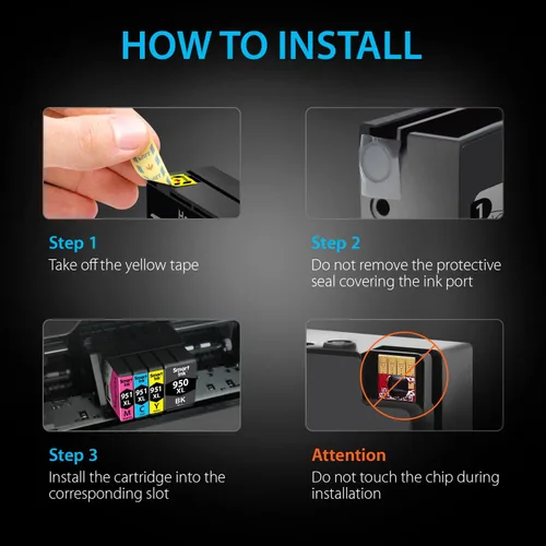 Vista 6 de Smart Ink Cartuchos de tinta compatibles de repuesto para HP 950XL 951XL 950 XL 951 XL 5 unidades combo (2 negro y 1 cian 1 magenta 1 amarillo)