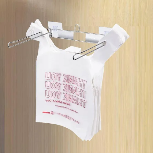Vista 7 de YeeBeny Estante para bolsas de camisetas - Soporte para bolsas de plástico colgante