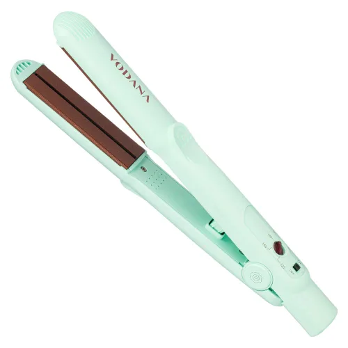 Vista 10 de VODANA Plancha de pelo profesional de cerámica de 1 pulgada, acabado suave y sedoso y control de encrespamiento para todo tipo de cabello, placas