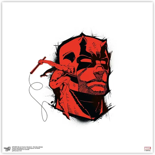 Vista 9 de Trends International Gallery Pops Marvel Comics Daredevil - Póster de pared con insignia de diablo rojo, 12.00 x 12.00 pulgadas, versión de marco